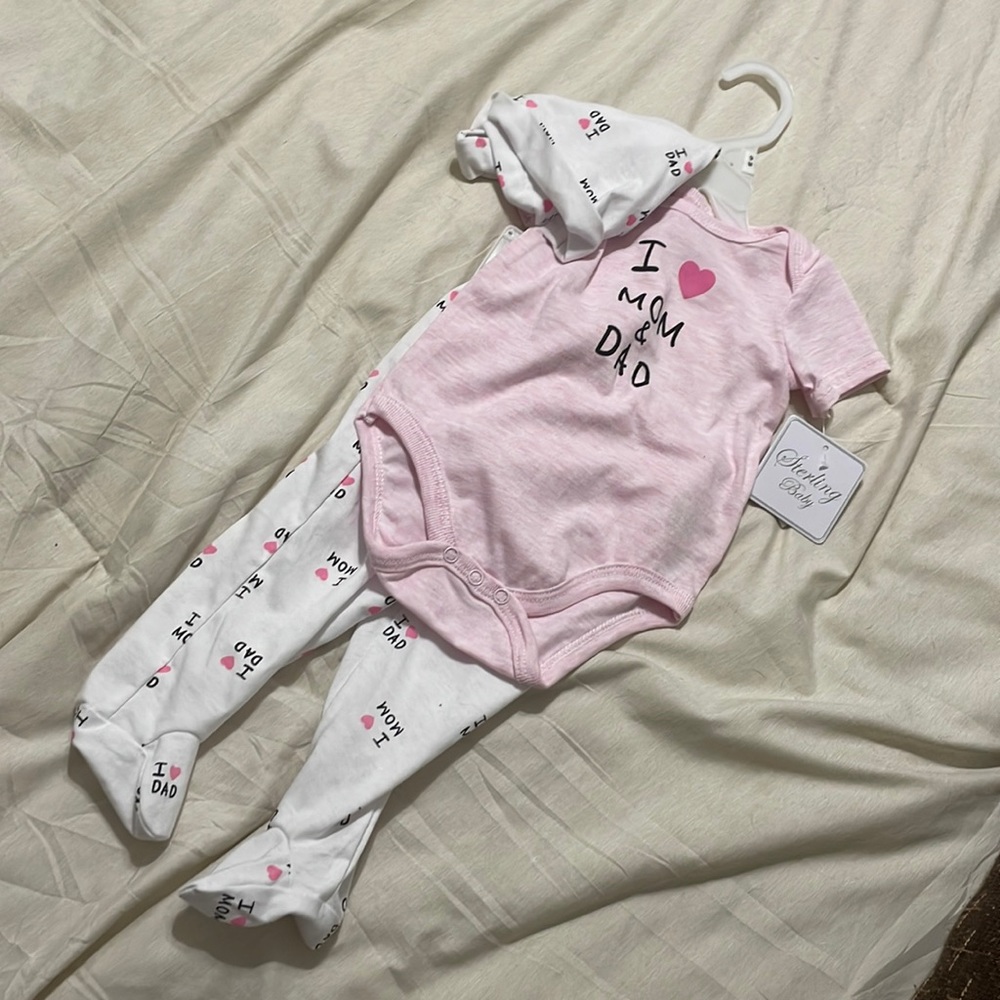 Sterling Baby- I love mom & dad set